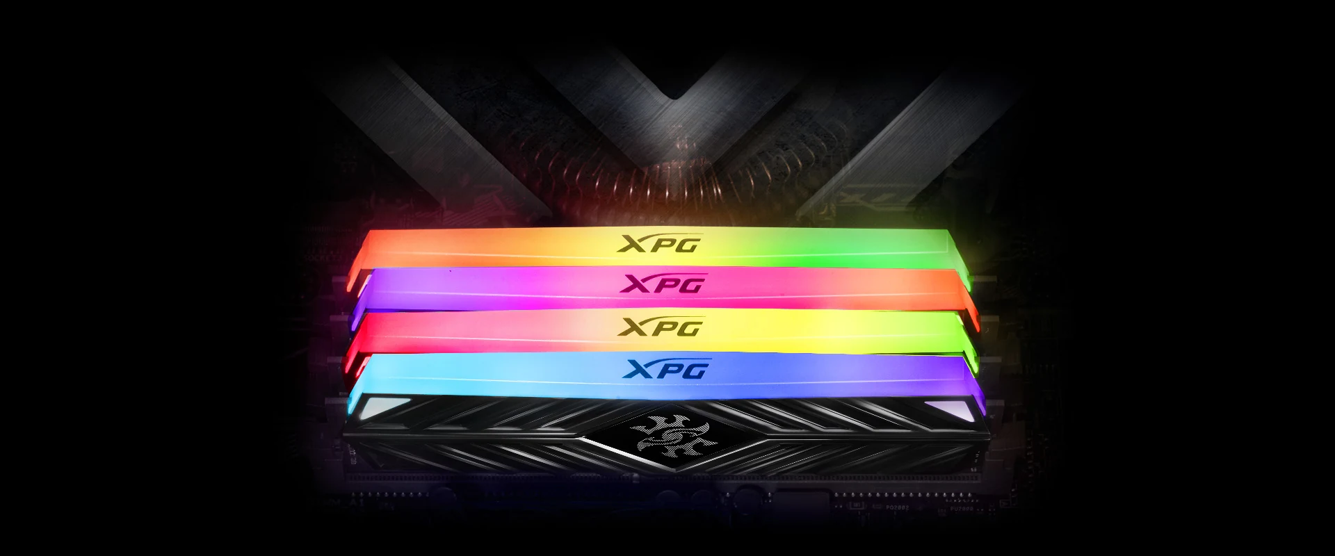 RAM PC XPG SPECTRIX D41 RGB 16GB (1x16GB) DDR4 3200MHz - Tungsten Gray - New