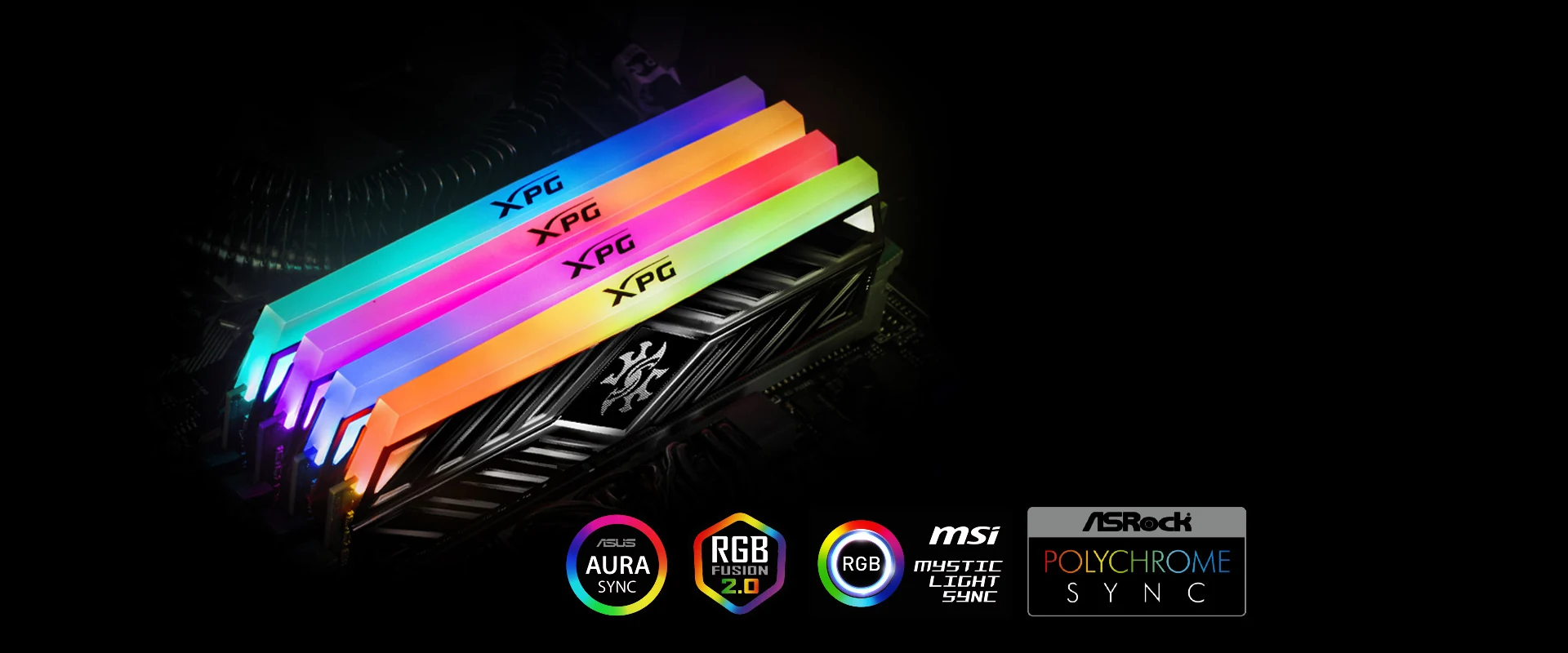 RAM PC XPG SPECTRIX D41 RGB 64GB (2x32GB) DDR4 3200MHz - Tungsten Gray - New
