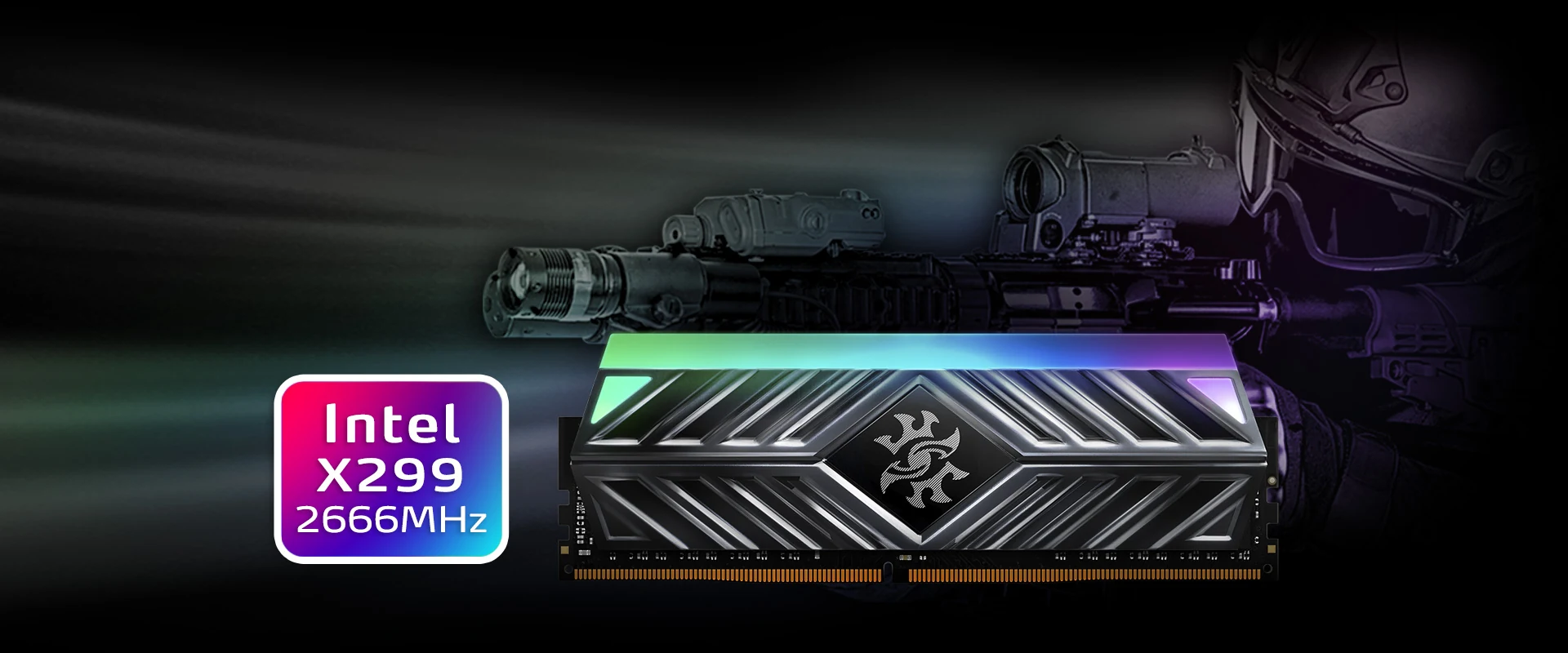 RAM PC XPG SPECTRIX D41 RGB 64GB (2x32GB) DDR4 3200MHz - Tungsten Gray - New