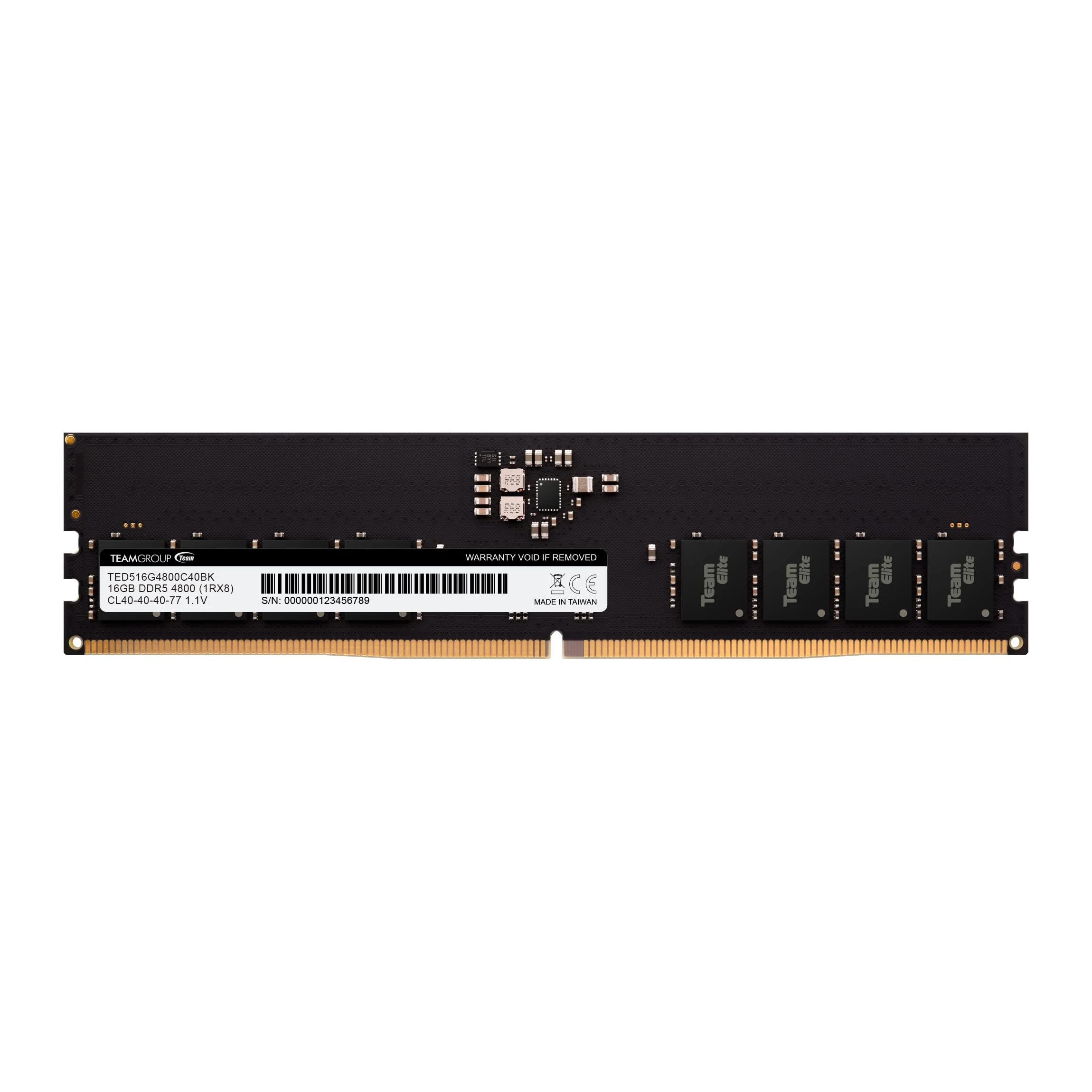 RAM TeamGroup Elite 16GB (1x16GB) DDR5 4800MHz - Green - New