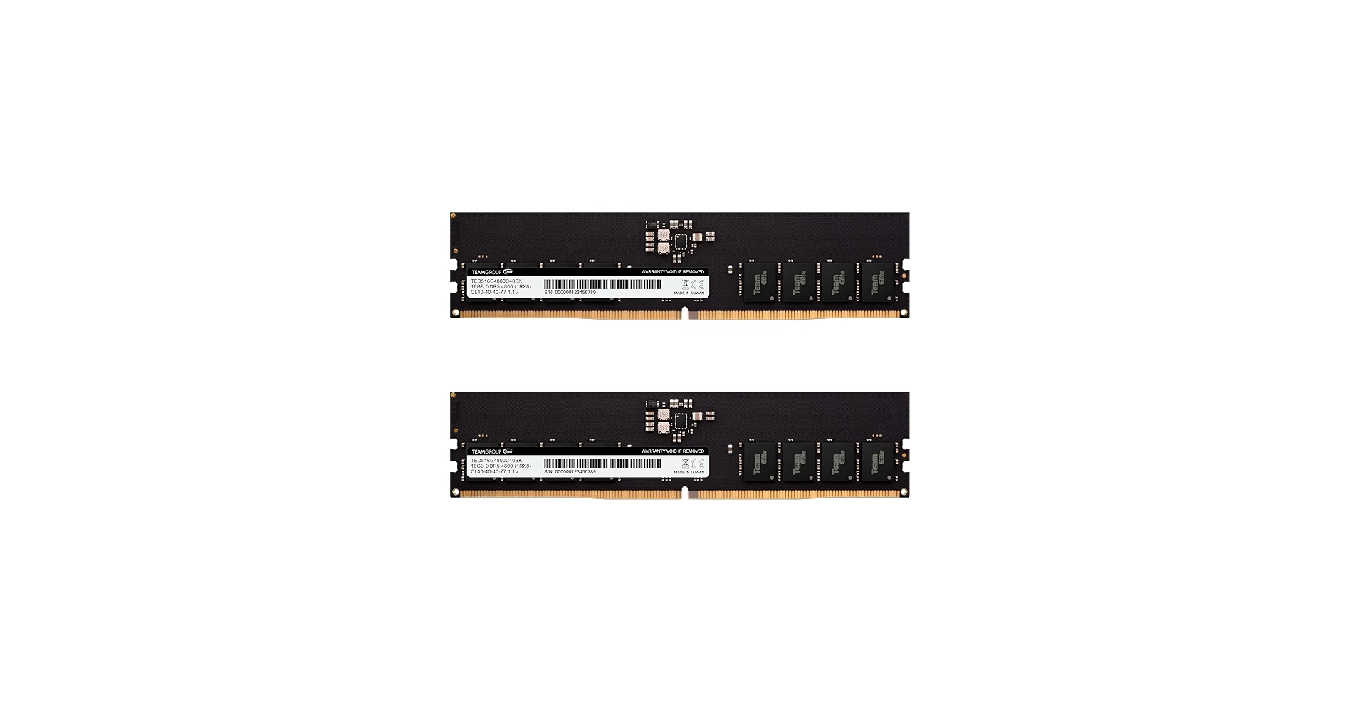 RAM TeamGroup Elite 32GB (2x16GB) DDR5 4800MHz - Green - New