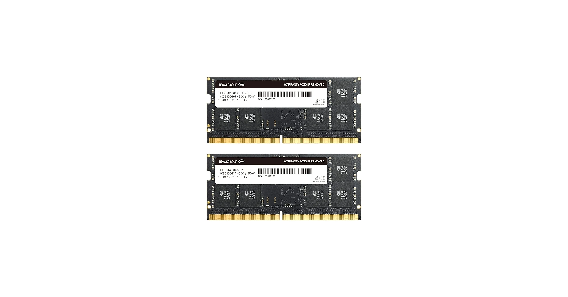 RAM TeamGroup Elite 32GB (2x16GB) DDR5 4800MHz - Green - New