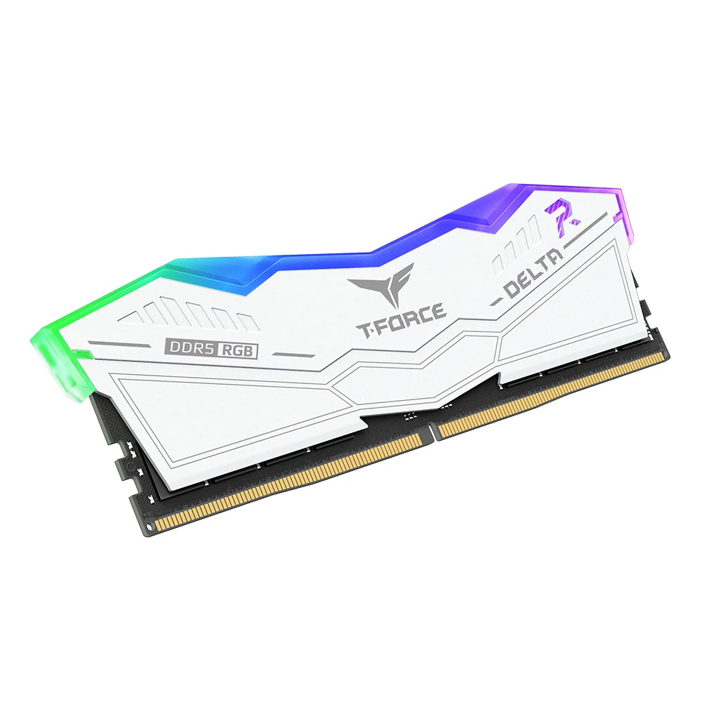 RAM TeamGroup T-Force Delta RGB 16GB (1x16GB) DDR5 6400MHz - White - New