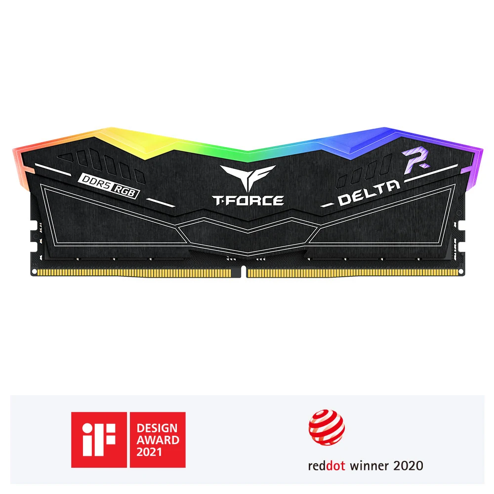 RAM TeamGroup T-Force Delta RGB 32GB (2x16GB) DDR5 6000MHz - Black - New
