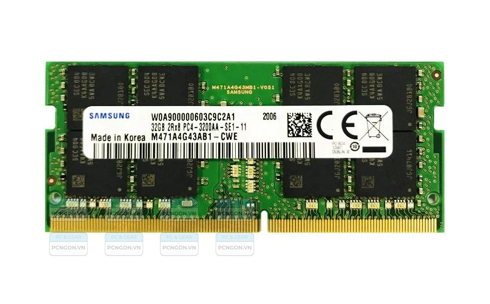 RAM Samsung DDR4 UDIMM 32GB 3200MHz - M378A4G43AB2-CWE