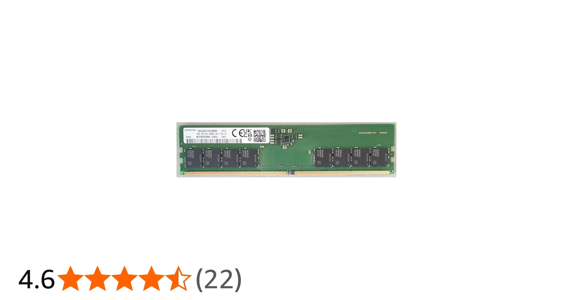 RAM Samsung DDR5 UDIMM 16GB 5600MHz - M323R2GA3BB0-CWM