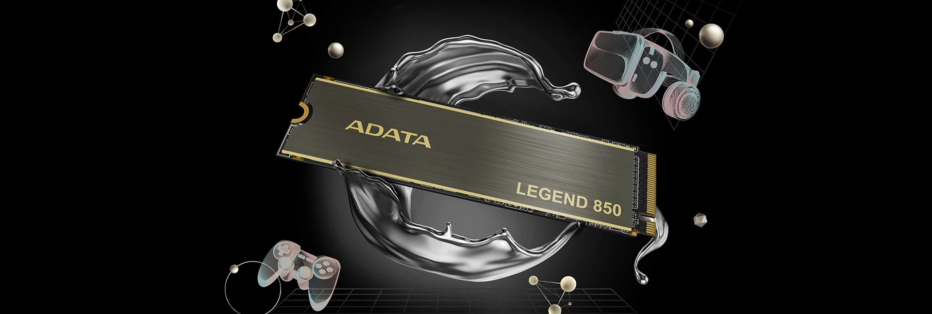 SSD ADATA LEGEND 850 512GB NVMe M.2 2280 - ALEG-850-512GCS
