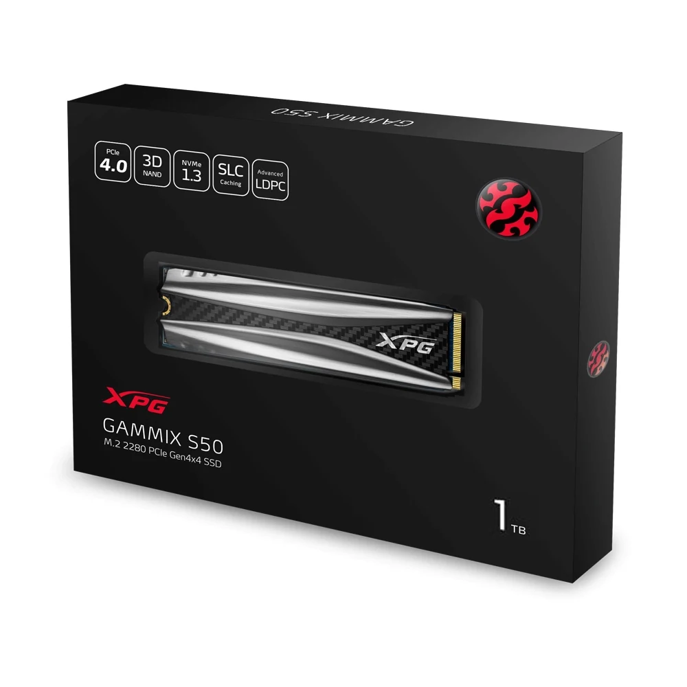 SSD ADATA XPG GAMMIX S5 1TB NVMe M.2 2280 - AGAMMIXS5-1TT-C