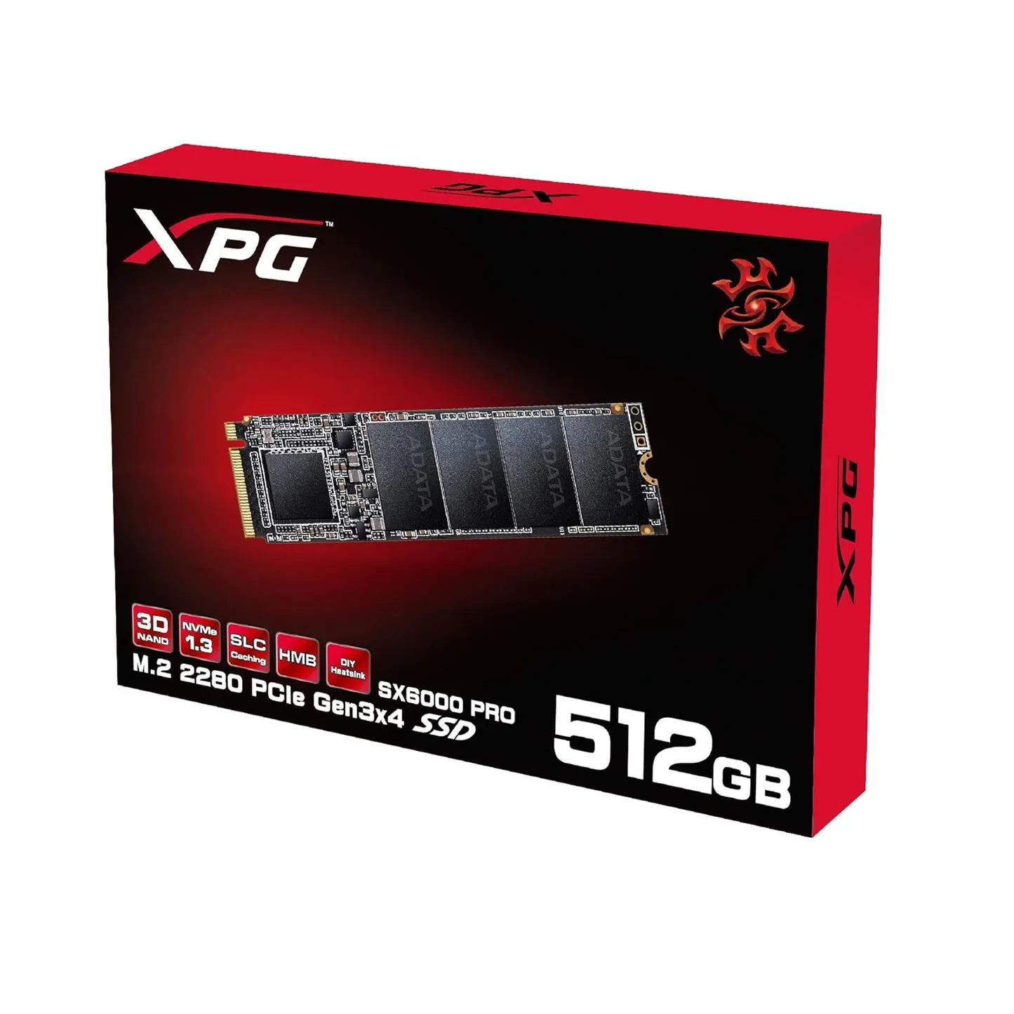 SSD ADATA XPG SX6000 PRO 512GB NVMe M.2 2280 - ASX6000PNP-512GT-C