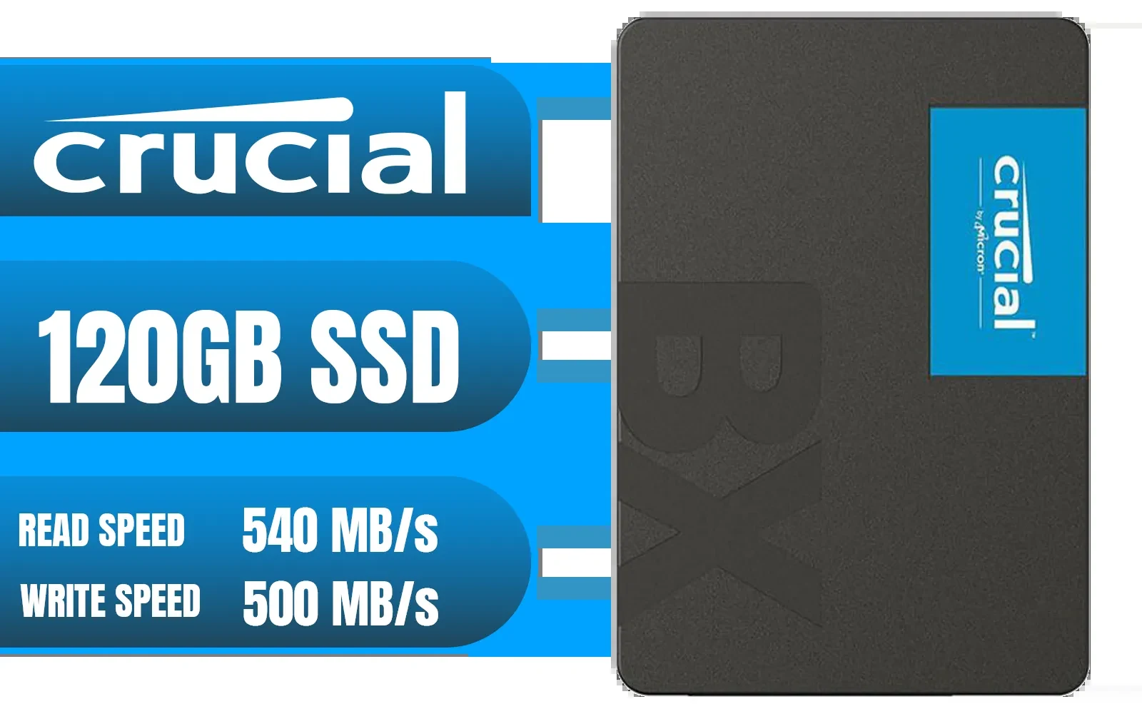 SSD Crucial BX500 120GB SATA 2.5 inch - CT120BX500SSD1