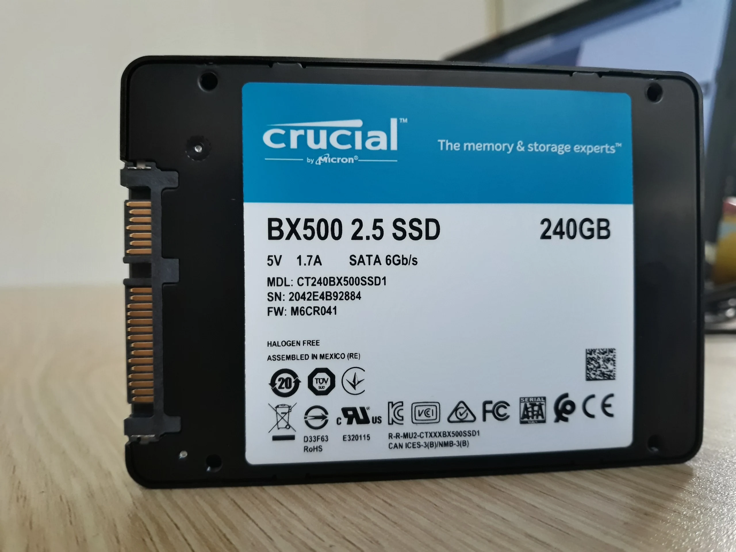 SSD Crucial BX500 240GB SATA 2.5 inch - CT240BX500SSD1