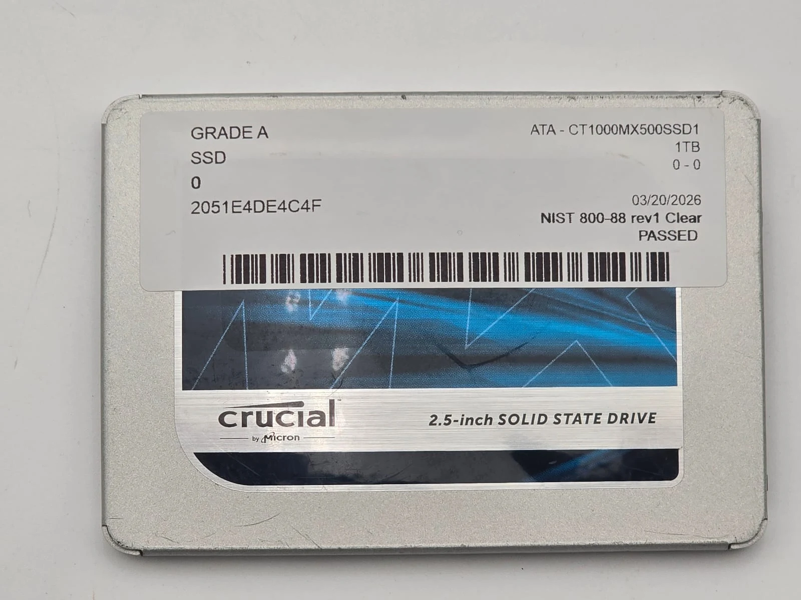 SSD Crucial MX500 1TB SATA 2.5 inch - CT1000MX500SSD1