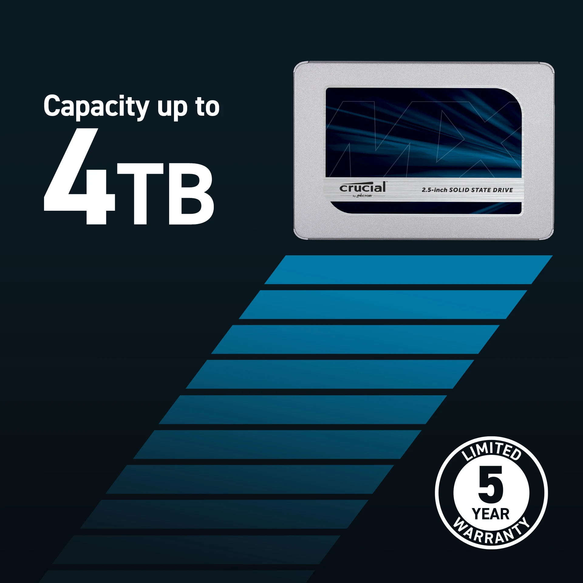 SSD Crucial MX500 4TB SATA 2.5 inch - CT4000MX500SSD1
