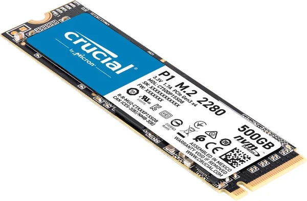 SSD Crucial P1 500GB - M.2 NVMe - PCIe Gen 3x4 - New