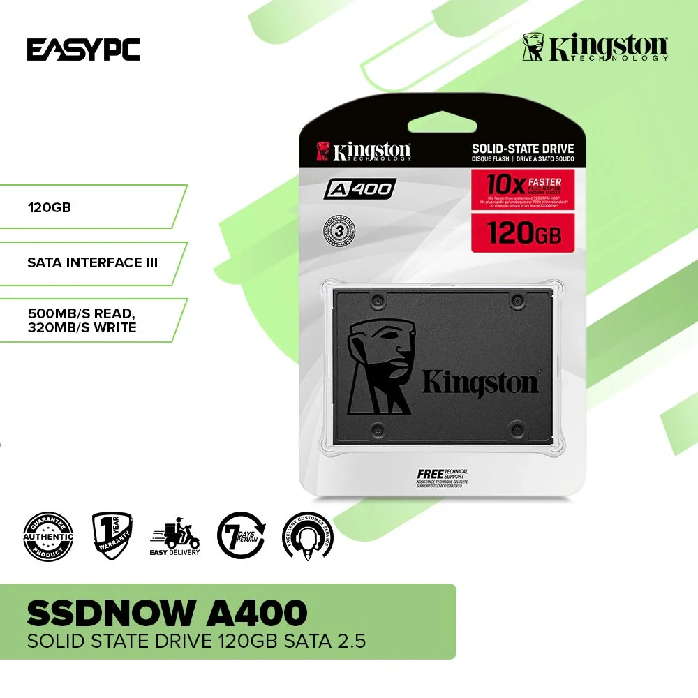 SSD Kingston A400 120GB SATA 2.5 inch - SA400S37/120G