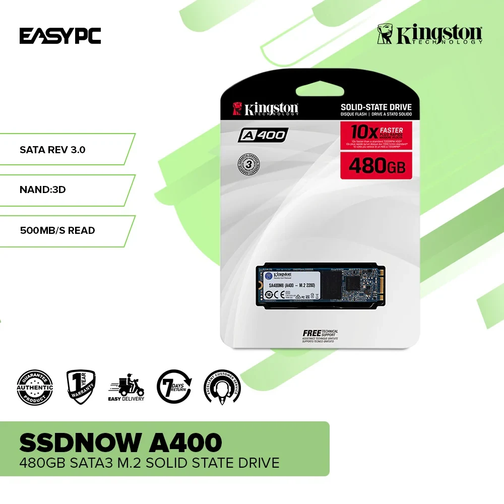 SSD Kingston A400 480GB SATA 2.5 inch - SA400S37/480G