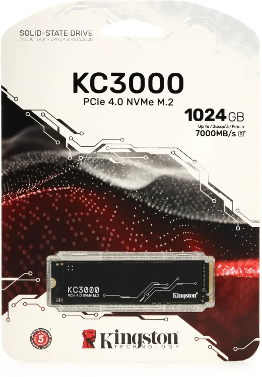 SSD Kingston KC3000 1TB - M.2 NVMe - PCIe Gen 4x4 - New