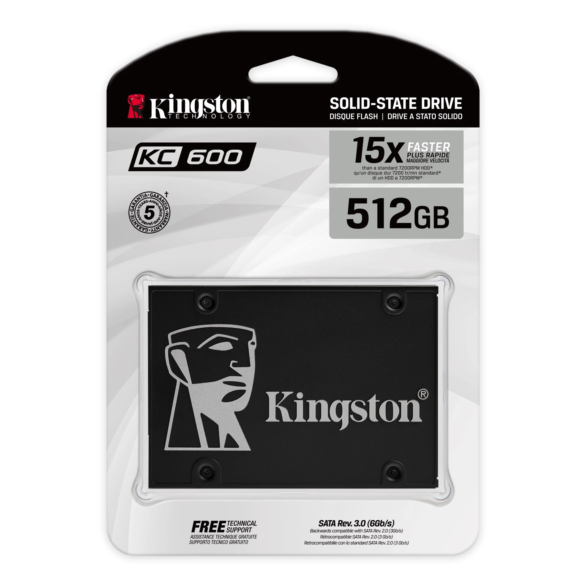 SSD Kingston KC600 512GB SATA 2.5 inch - SKC600/512G