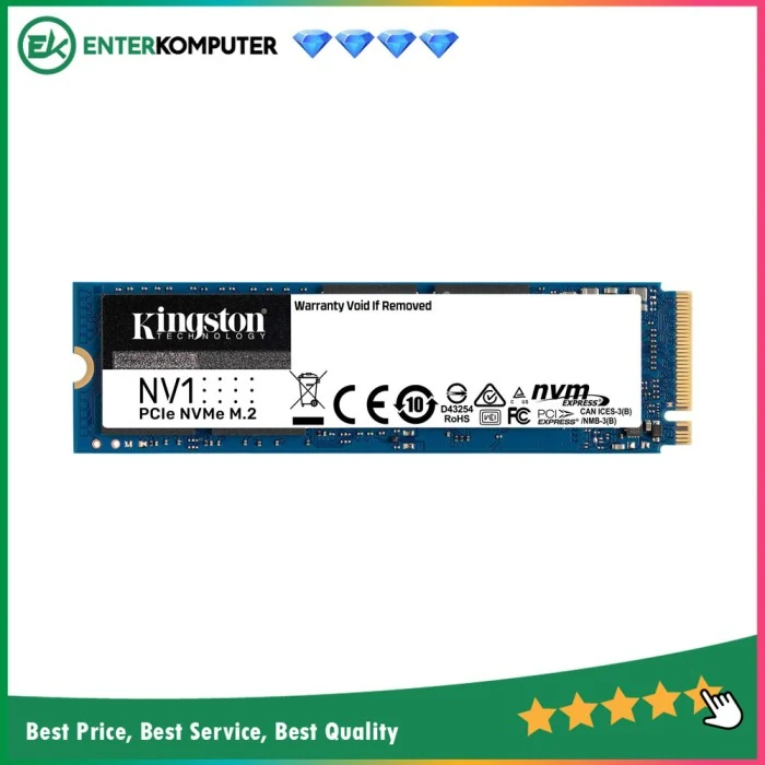 SSD Kingston NV1 500GB - M.2 NVMe - PCIe Gen 3x4 - New