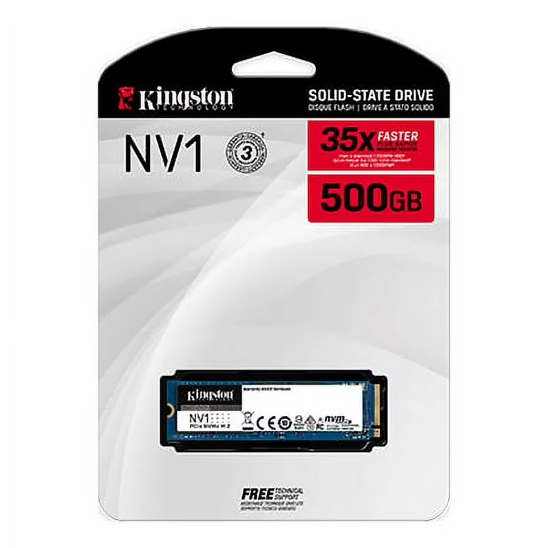 SSD Kingston NV1 500GB - M.2 NVMe - PCIe Gen 3x4 - New