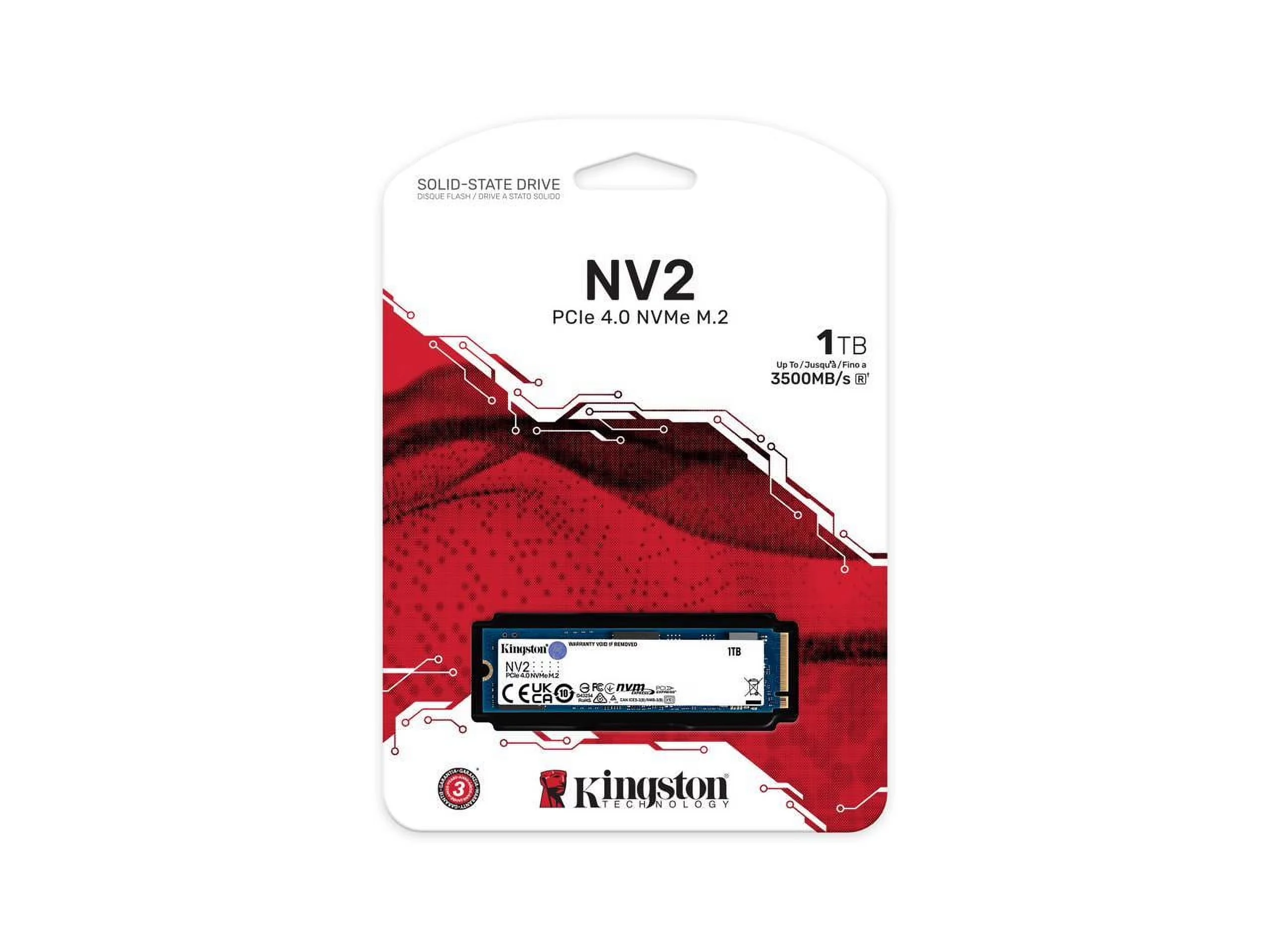 SSD Kingston NV2 1TB - M.2 NVMe - PCIe Gen 4x4 - New