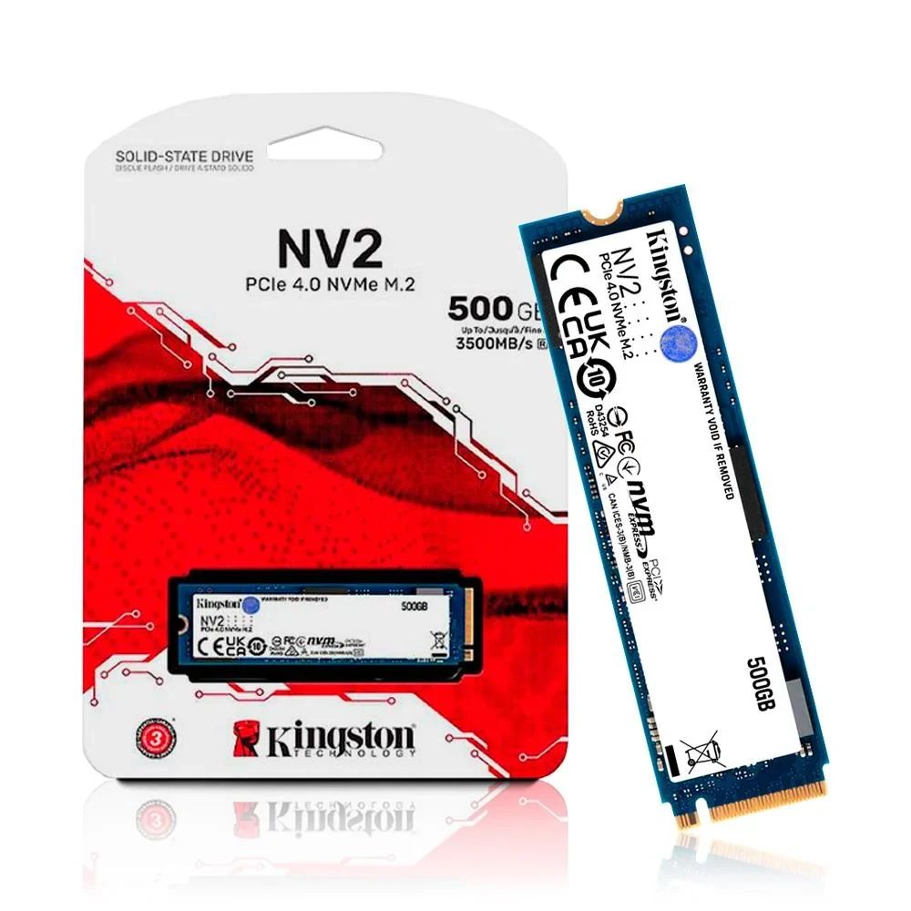 SSD Kingston NV2 500GB - M.2 NVMe - PCIe Gen 4x4 - New