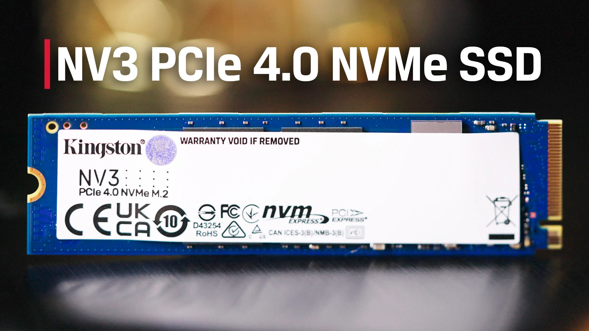 SSD Kingston NV3 1TB - M.2 NVMe - PCIe Gen 4x4 - New