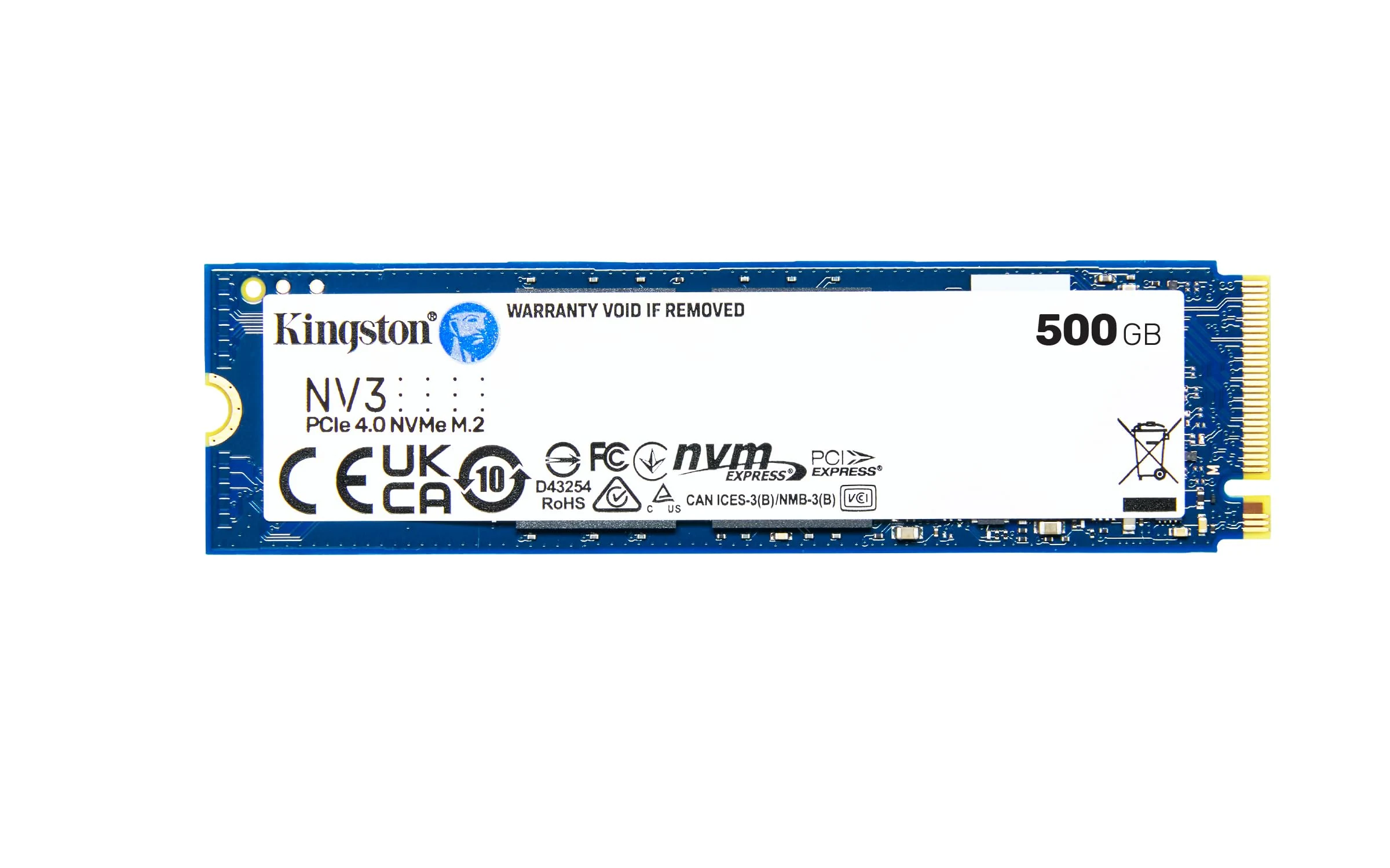 SSD Kingston NV3 500GB - M.2 NVMe - PCIe Gen 4x4 - New