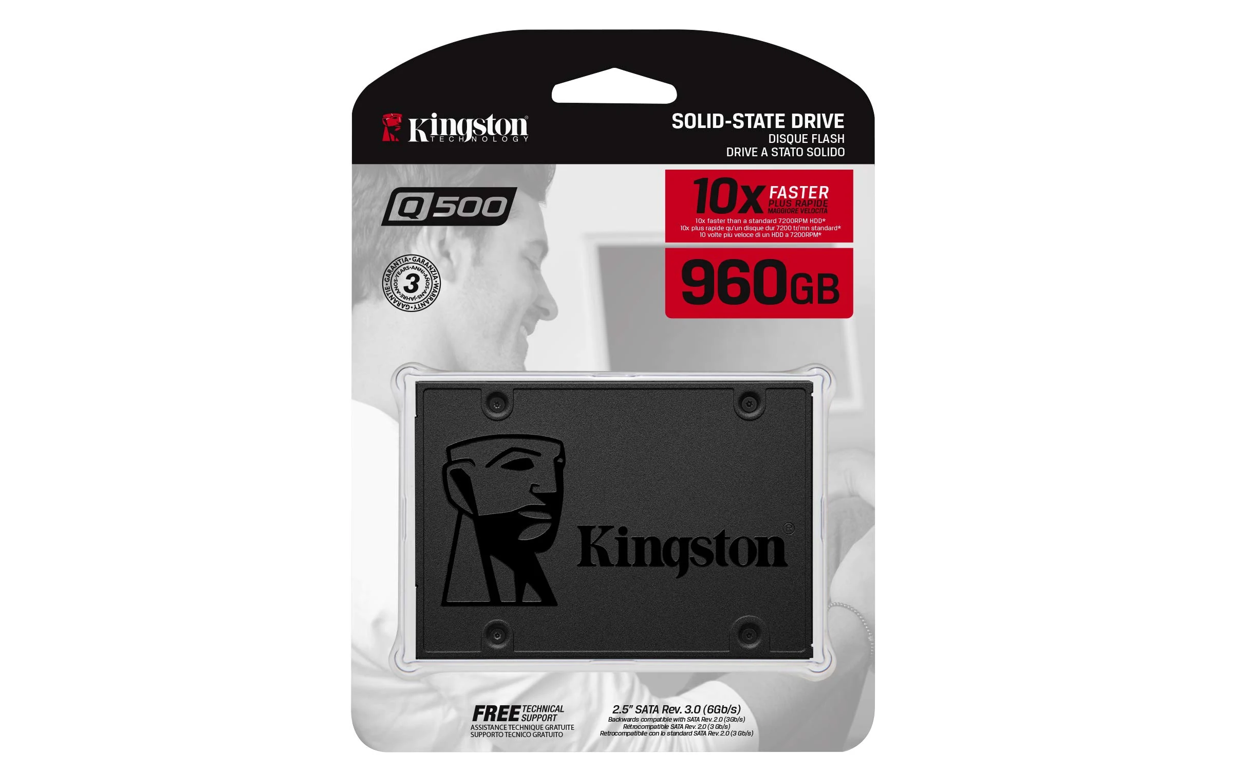 SSD Kingston Q500 960GB SATA 2.5 inch - SQ500S37/960G