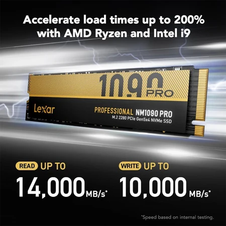 SSD Lexar NM1090 1TB - M.2 NVMe - PCIe Gen 5x4 - New