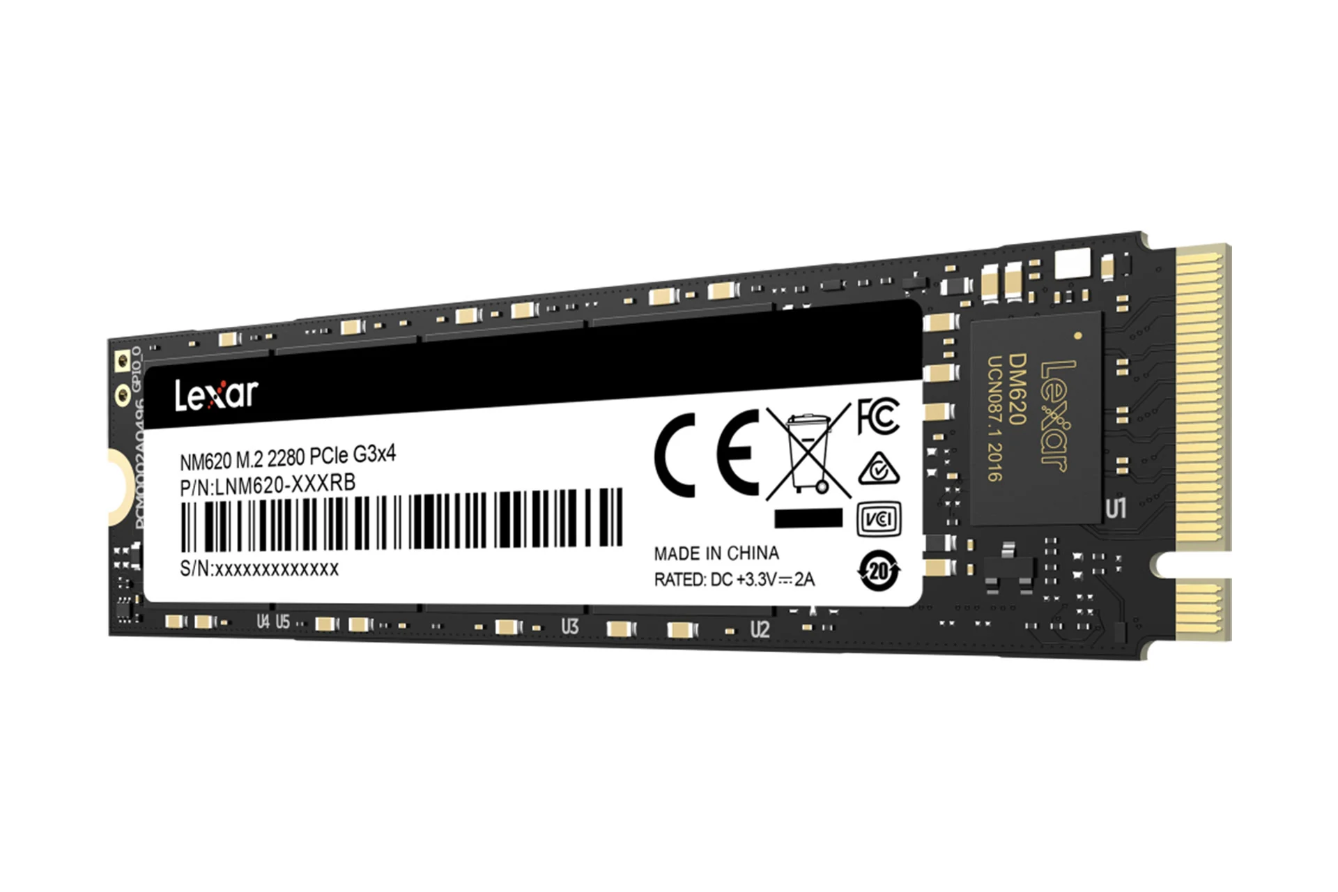 SSD Lexar NM600 512GB - M.2 NVMe - PCIe Gen 3x4 - New