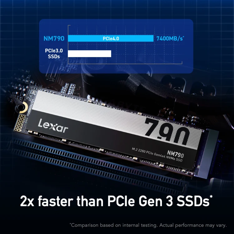 SSD Lexar NM790 512GB - M.2 NVMe - PCIe Gen 4x4 - New