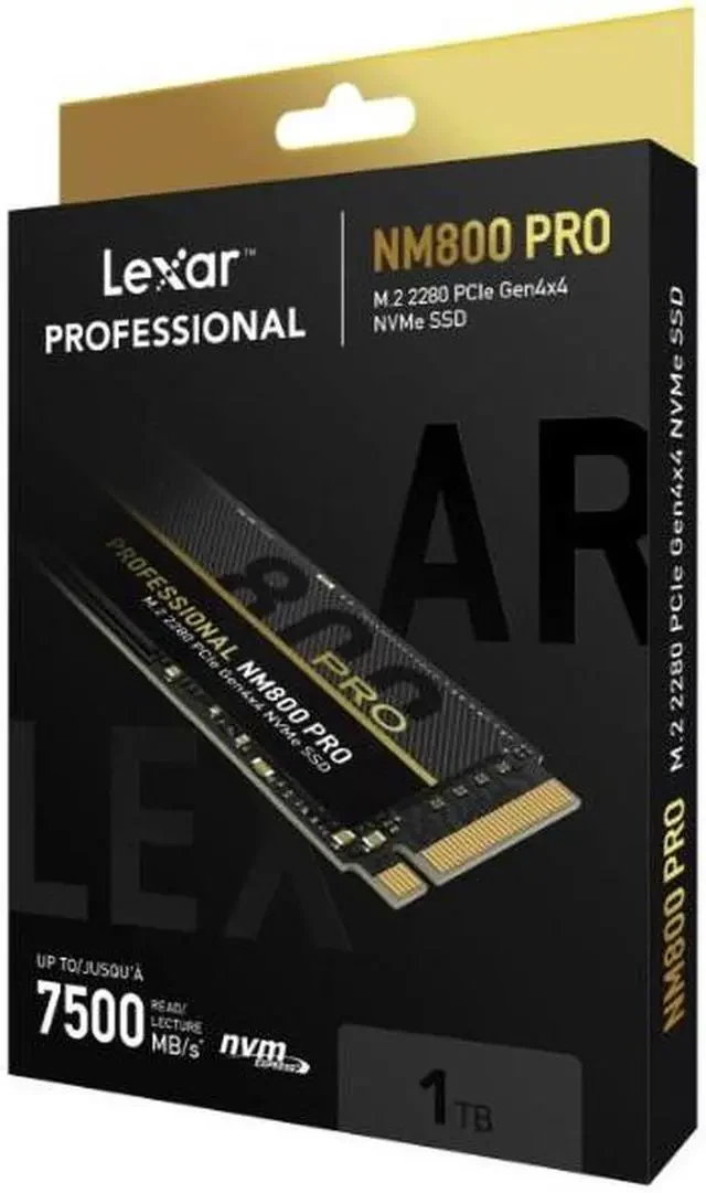 SSD Lexar Professional NM800 1TB - M.2 NVMe - PCIe Gen 4x4 - New