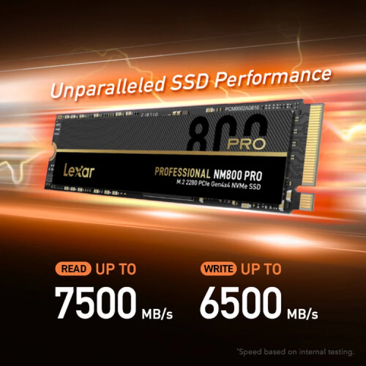SSD Lexar Professional NM800 PRO 1TB - M.2 NVMe - PCIe Gen 4x4 - New
