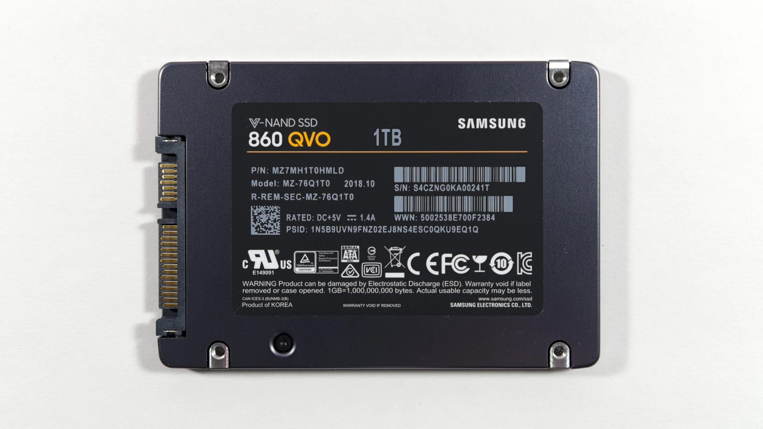 SSD Samsung 860 QVO 1TB SATA 2.5 inch - MZ-76Q1T0BW