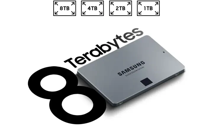 SSD Samsung 870 QVO 8TB SATA 2.5 inch - MZ-77Q8T0BW