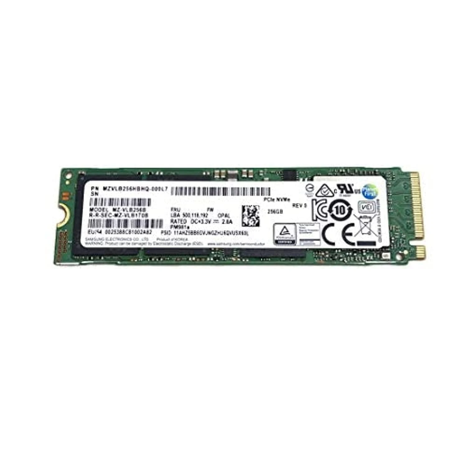 SSD Samsung NVMe PM981 256GB Gen 3x4 - New