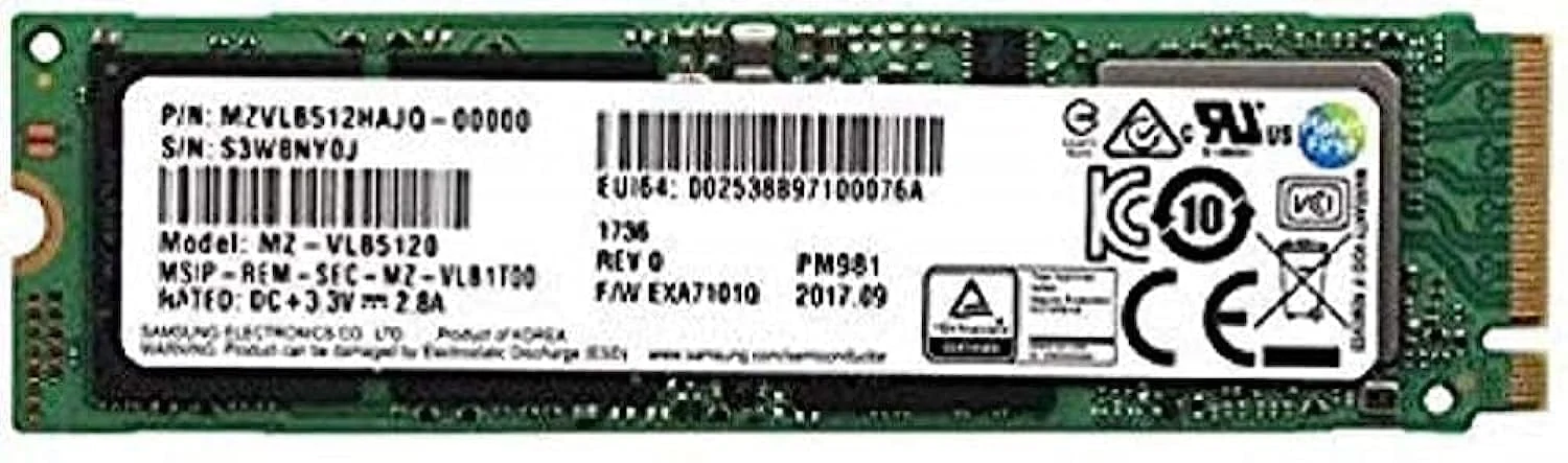 SSD Samsung PM981 512GB - M.2 NVMe - PCIe Gen 3x4 - New