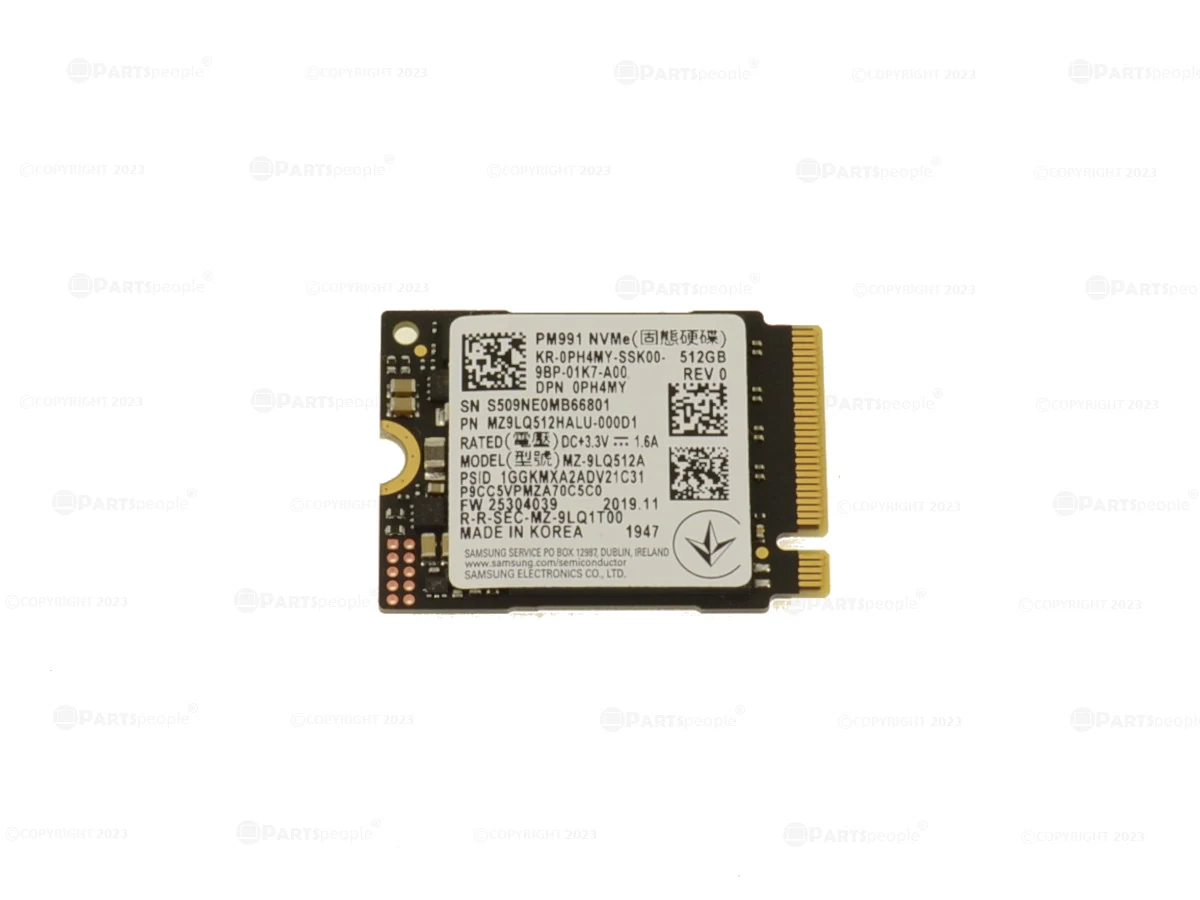 SSD Samsung PM991 512GB - M.2 NVMe - PCIe Gen 3x4 - New
