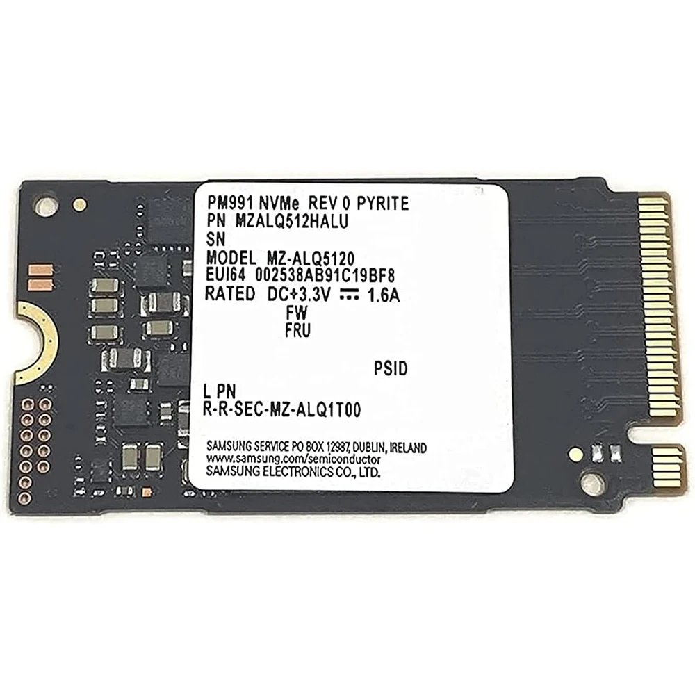 SSD Samsung PM991a 512GB - M.2 NVMe - PCIe Gen 3x4 - New