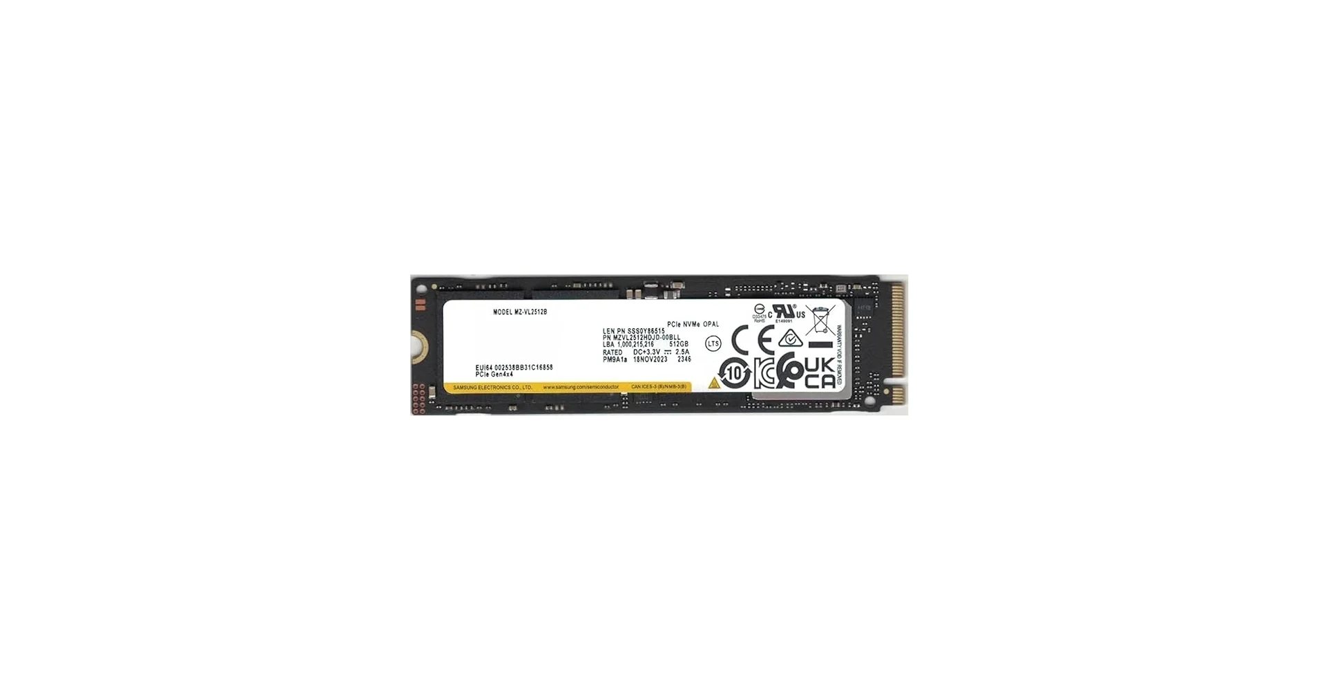 SSD Samsung PM9A1 512GB - M.2 NVMe - PCIe Gen 4x4 - New