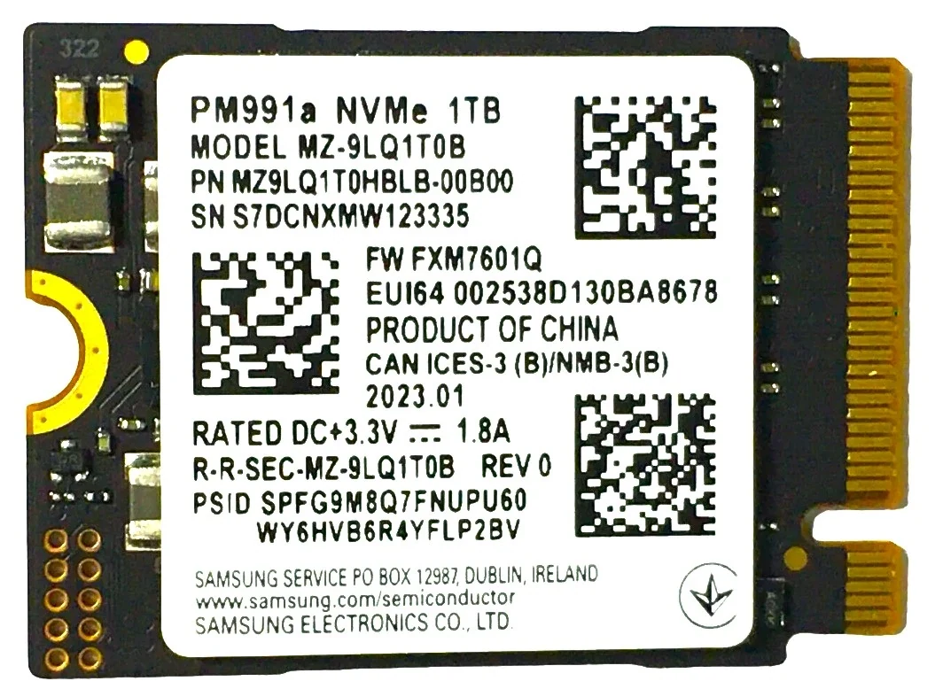SSD Samsung PM9C1a 1TB - M.2 NVMe - PCIe Gen 4x4 - New