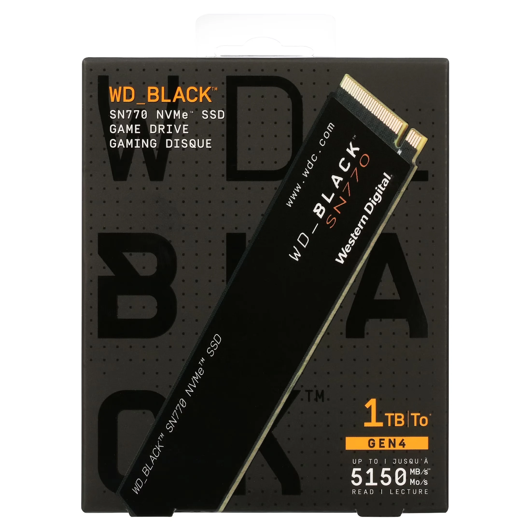 SSD Western Digital Black SN750 500GB - M.2 NVMe - PCIe Gen 3x4 - New