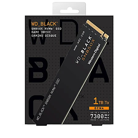 SSD Western Digital Black SN850 1TB - M.2 NVMe - PCIe Gen 4x4 - New