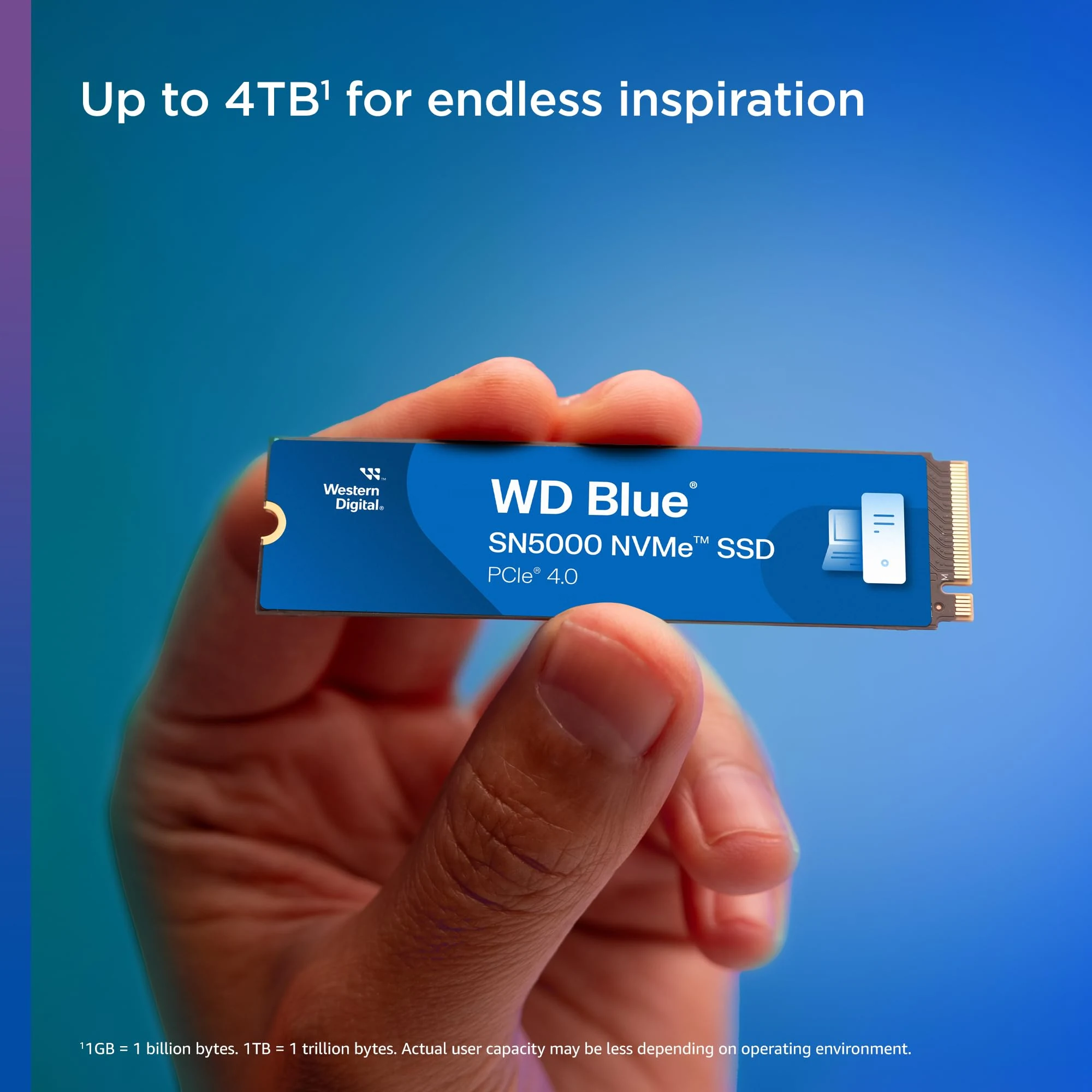 SSD Western Digital Blue SN5000 1TB - M.2 NVMe - PCIe Gen 4x4 - New