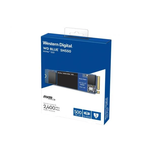 SSD Western Digital Blue SN550 500GB - M.2 NVMe - PCIe Gen 3x4 - New
