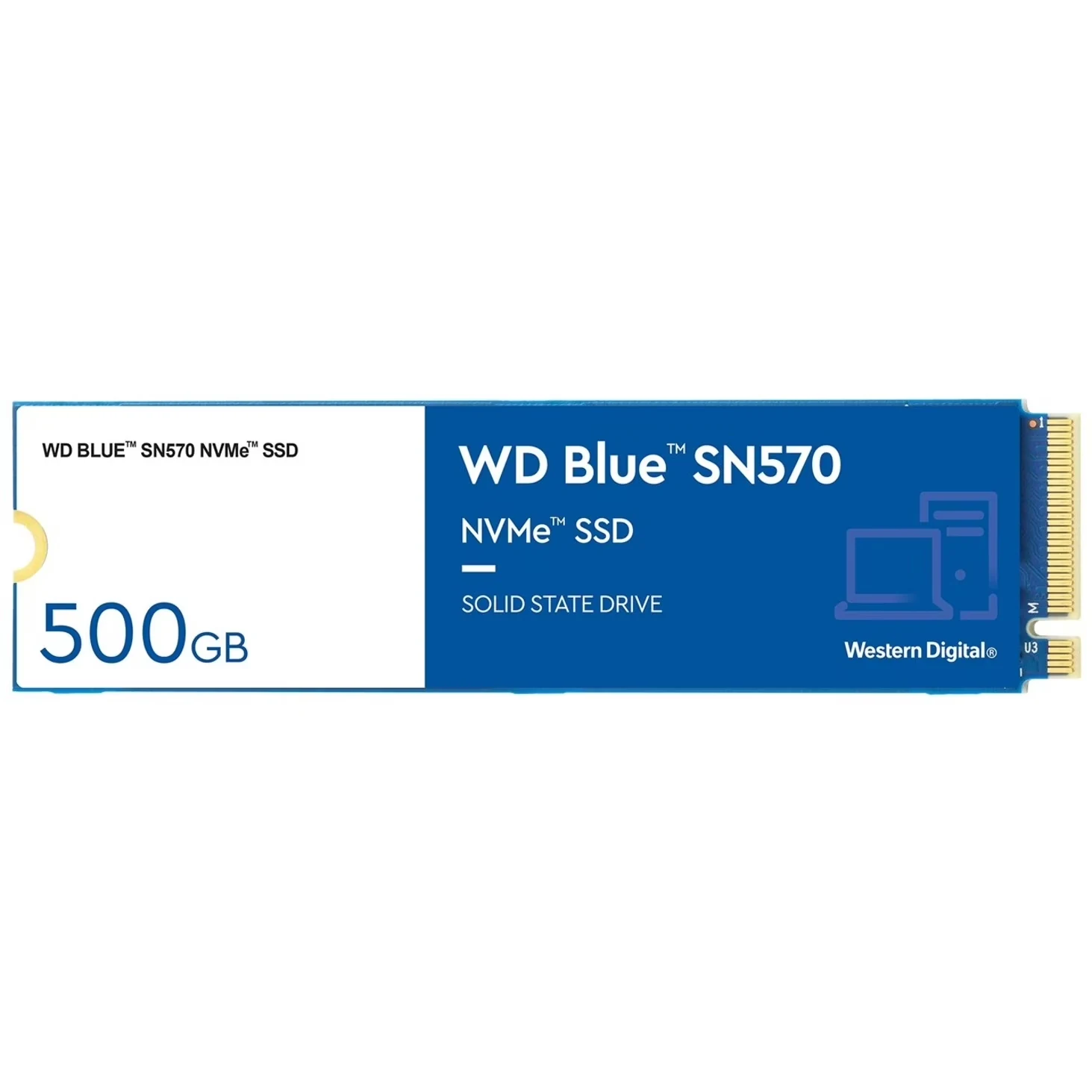 SSD Western Digital Blue SN570 500GB - M.2 NVMe - PCIe Gen 3x4 - New