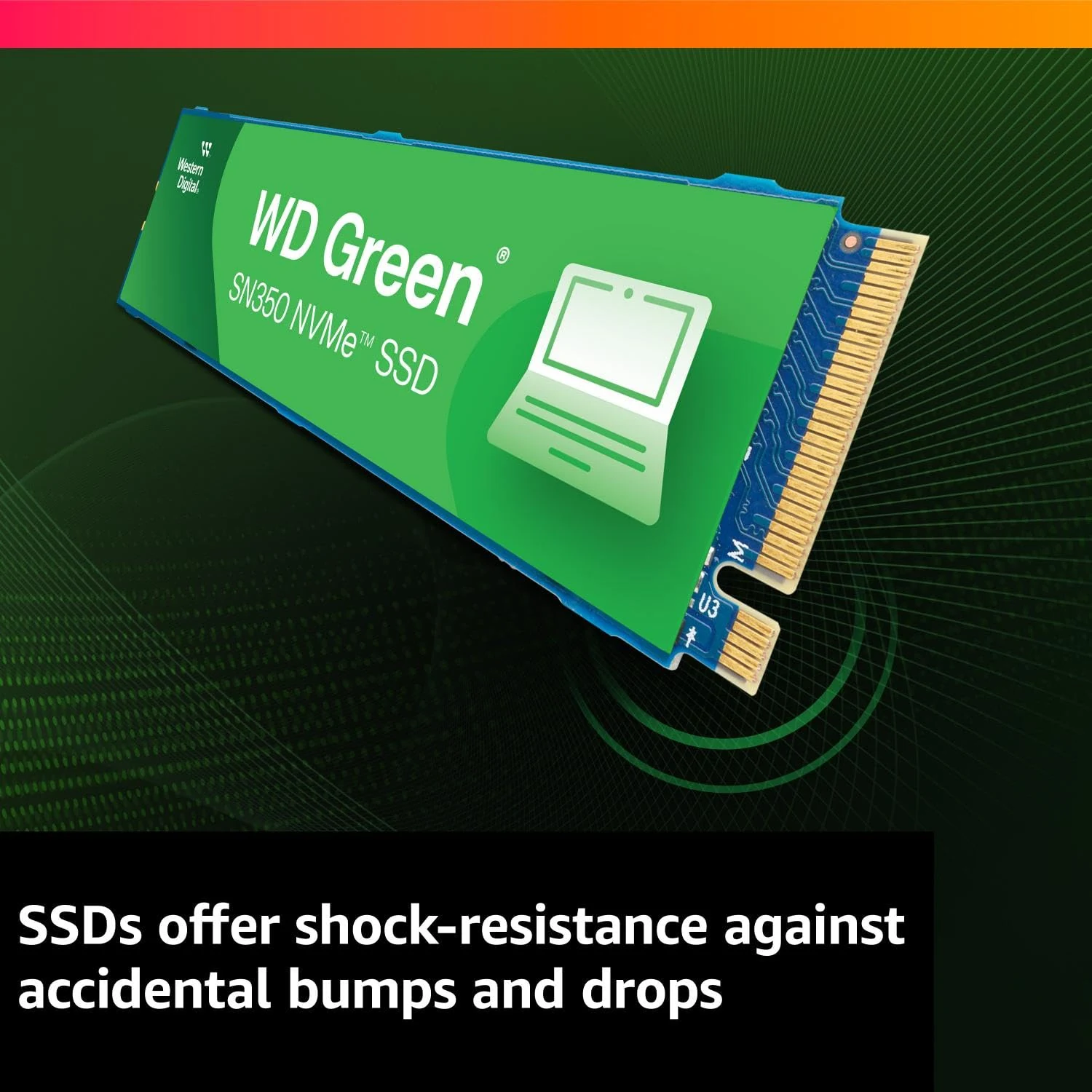 SSD Western Digital Green SN350 500GB - M.2 NVMe - PCIe Gen 3x4 - New