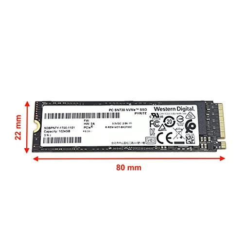 SSD Western Digital PC SN730 1TB - M.2 NVMe - PCIe Gen 3x4 - New