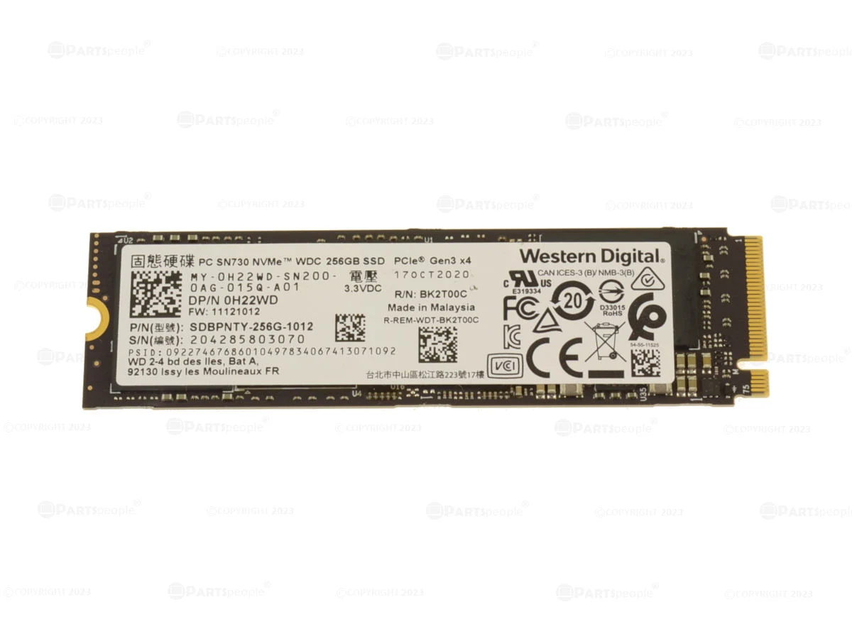 SSD Western Digital PC SN730 256GB Gen 3x4 - New